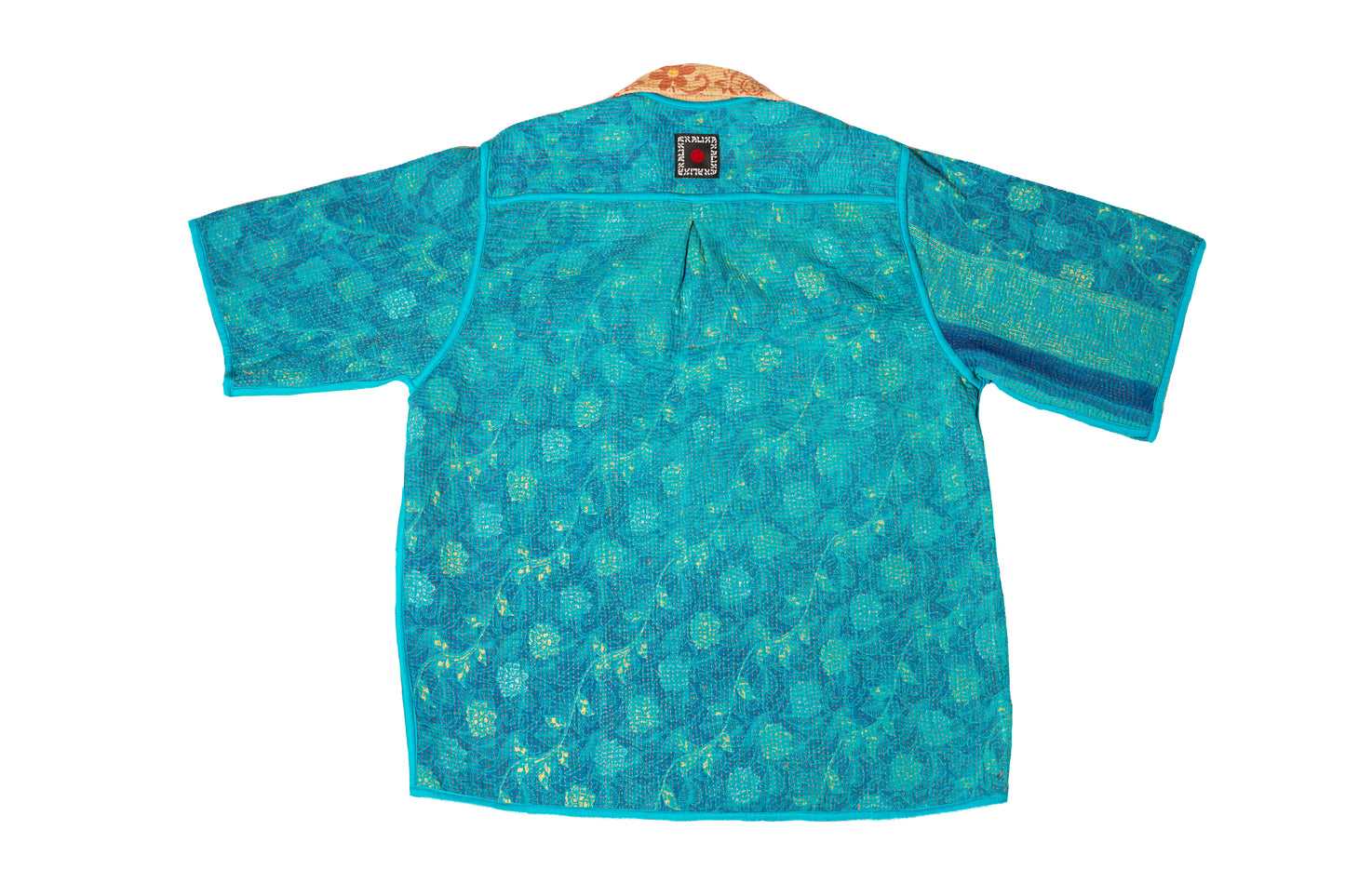 CHEMISE KANTHA REVERSIBLE BLEU TROPICAL