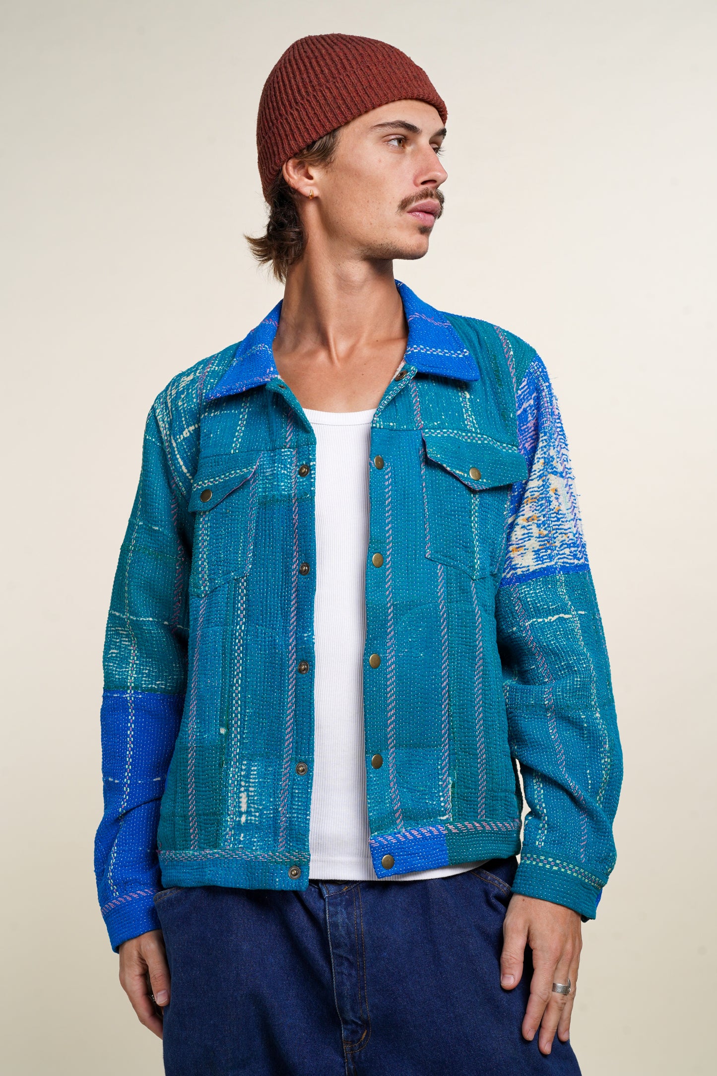 KANTHA DENIM JACKET 8