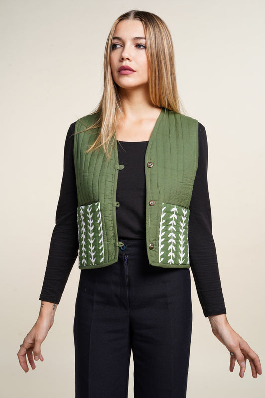 GILET MATISSE VERT