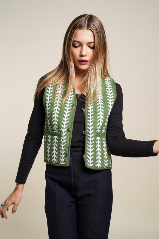 GILET MATISSE VERT